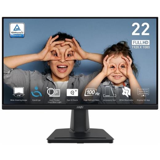 21.45 MSI PRO MP225V FHD FLAT VA 1MS 100HZ ADAPTIVE-SYNC