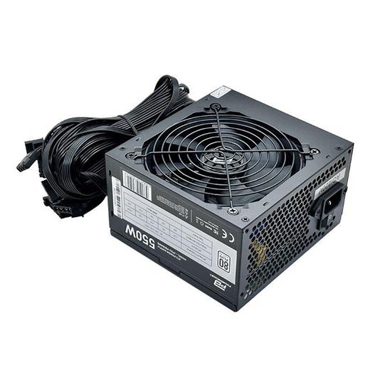 PowerBoost PB550WB 550W 80+ White APFC 4*PCI-E 6+2 Pin 12cm Siyah Fanlı ATX PSU (Bulk) PB550WB