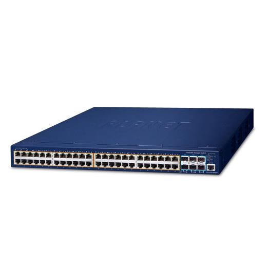 PL-SGS-6310-48P6XR L3 Stack Edilebilir Yönetilebilir Switch <br>
48 x 10/100/1000BASE-T IEEE802.3af/at PoE+ port (Port başına 30.8 watt) (PoE Güç Bütçesi maks. 740 Watt)<br>
6 x 10G SFP+ port<br>
55V DC Yedek Güç<br>
1 x 