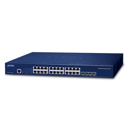 PL-SGS-6310-24T4X L3 Stack Edilebilir Yönetilebilir Switch (L3 Stackable Managed Switch)<br>
24-Port 10/100/1000T<br>
4-Port 10G SFP+ 