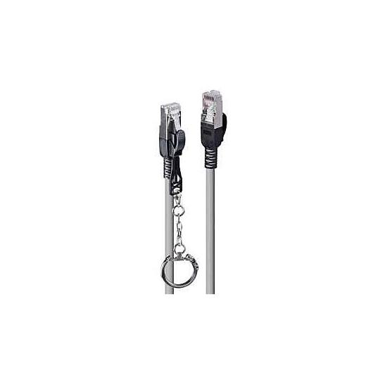 LIN-47604 CAT. 6A S/FTP Güvenlik İçin Kilitlenebilir Patch Kablo, 500MHz, Gri Renk, 2m<br>
CAT. 6A S/FTP Security Cable 2m, RJ45, M/M Secure Locking Cable, 500MHz, Grey<br>
2m Cat.6A S/FTP LSZH Network Cable, Grey, RJ45, M/M, 500MHz, C