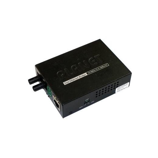 PL-FT-801 Bridge Media Converter<br>
10/100Base-TX - 100Base-FX (ST, MM)<br>
2km