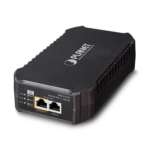 PL-POE-175-95 1-Port 10/100/1000Mbps 802.3bt PoE Injector<br>
95 Watt<br>
Dahili AC Güç Kaynağı<br>
0-50 derece
