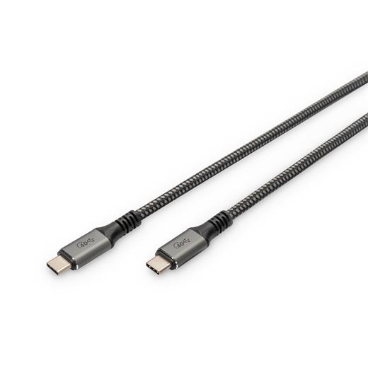DB-300443-010-S Digitus USB 4.0 Tip C Bağlantı Kablosu (USB 4 Bağlantı Kablosu, Tip C <-> Tip C, Alüminyum PP Örgülü, 8K@60Hz, PD3.1, 40Gbits/s, 1 metre, siyah renk)<br>
Digitus USB 4.0 Type-C Connection Cable (USB 4 connection cable, T