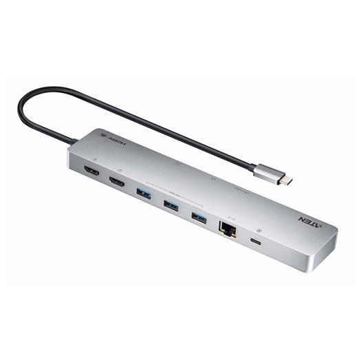 ATEN-UH3240 11-in-1 USB-C Multiport Dock with Power Pass-Through