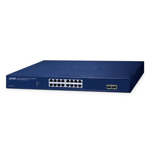 PL-GS-2210-16T2S Layer 2 Web Smart Ethernet Switch<br>
16 x 10/100/1000BASE-T port<br>
2 x 100/1000BASE-X SFP yuva<br>
16-Port 10/100/1000T + 2-Port 1000X SFP Web Smart Ethernet Switch