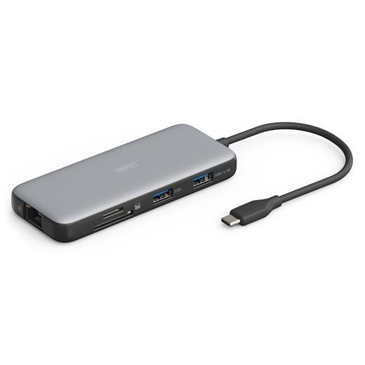 DA-70914 Digitus USB-C Docking Station, 7-port, 1 x HDMI 3 x USB 3.2 Gen 2, 1 x RJ45, 1 x SD,1 x MicroSD, 1 x PD<br>
Digitus USB-C Docking Station, 7-port, 1 x HDMI 3 x USB 3.2 Gen 2, 1 x RJ45, 1 x SD,1 x MicroSD, 1 x PD