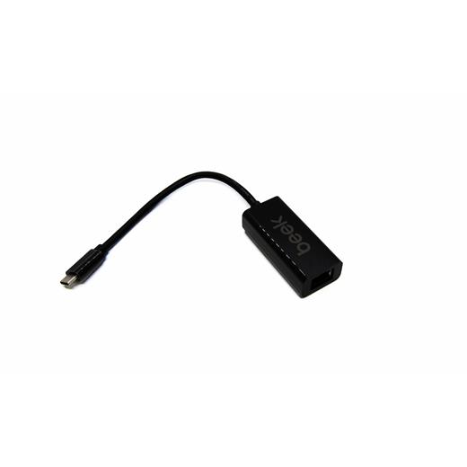 BA-USB3-GTC-1 Beek USB Tip C (USB 3.0) Gigabit Ethernet Adaptörü, 1 x 10/100/1000 port, 1 x USB Tip C erkek port (bilgisayar bağlantısı için), çip takımı: REALTEK 8153 ABS Gövde, 15 cm, siyah renk<br>
Beek USB C Gigabit RJ45 Ethernet Adaptor 