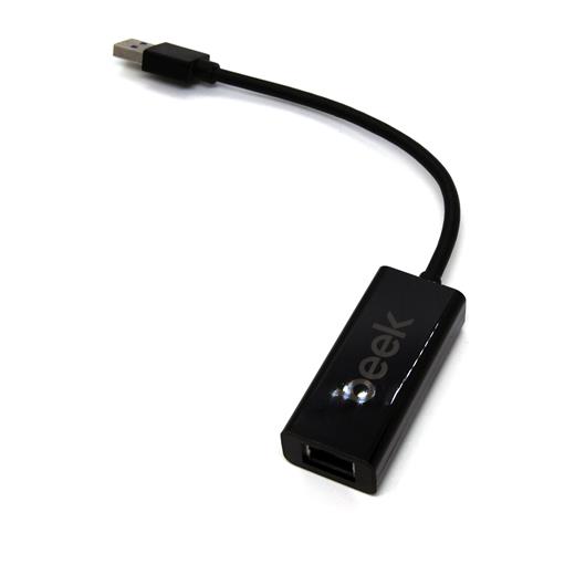 BA-USB3-GT-1 Beek USB 3.0 Gigabit Ethernet Adaptörü, 1 x 10/100/1000 RJ45 Dişi Yuva, USB-A Erkek Konnektör  (bilgisayar bağlantısı için), kablo uzunluğu 20 cm, siyah renk<br>
Beek USB 3.0 Gigabit 10/100/1000 Ethernet Adapter
