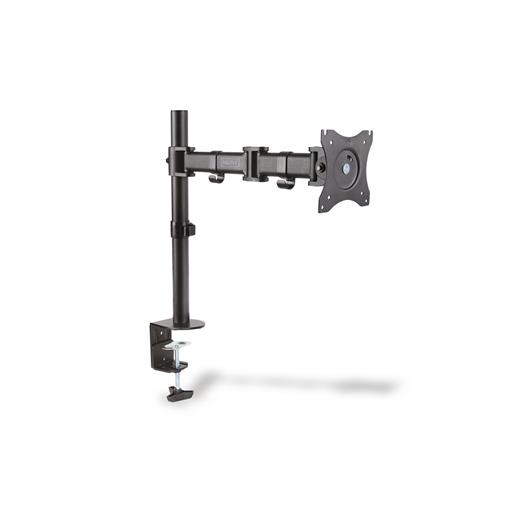 DA-90361 Digitus Tek Ekran Taşıyabilen Askı Aparatı, 15 - 27 inç TFT Ekran, Yukarı Aşağı Hareket 45 Derece, Dönüş Açısı 360 Derece, Maksimum Yük Kapasitesi 1 x 8kg, VESA 100 x 100mm<br>
Digitus Universal Single Monitor Clamp Mount, 15-27"