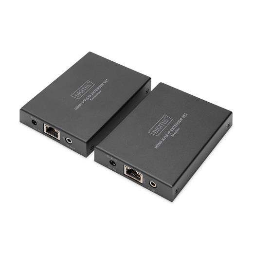 DS-55507 Digitus IP HDMI KVM (Keyboard/Video Monitor/Mouse) Sinyal Uzatma Cihazı, Alıcı (Receiver) ve Verici (Transmitter) Birim dahil, 150 metre, USB Konsol, ESD korumalı, maksimum çözünürlük 1080p<br>
Digitus HDMI KVM Extender Set over IP 1