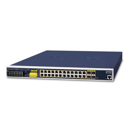 PL-IGS-6325-24P4S Endüstriyel Tip Yönetilebilir Ethernet Switch (Industrial Managed Ethernet Switch)<br>
L3<br>
24-Port 10/100/1000T 802.3at/af PoE+ (Port başına 36 watt) (PoE Güç Bütçesi maks. 440 watt)<br>
4-Port Paylaşımlı 10