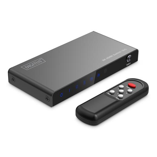 DS-55333 Digitus 8K HDMI Switch, 3x1<br>
Digitus 3x1 HDMI Switch, 8K/60Hz (4:4:4), HDR, HDCP 2.3