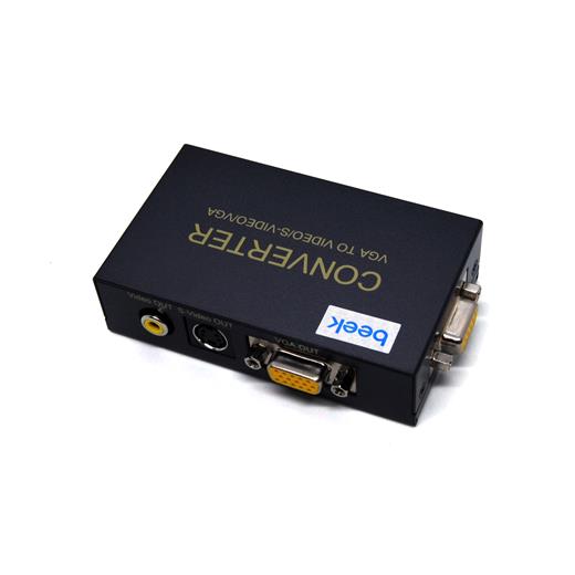 BS-CV-VG-RCA Beek VGA <-> Video Sinyal Çevirici<br>
Beek PC to TV Converter