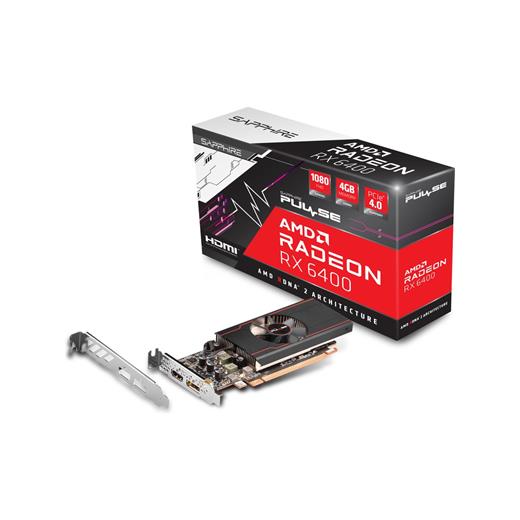 Sapphire AMD Radeon RX 6400 4GB 64 Bit DDR6 PCI-Express 4.0 Ekran Kartı - 11315-01-20G