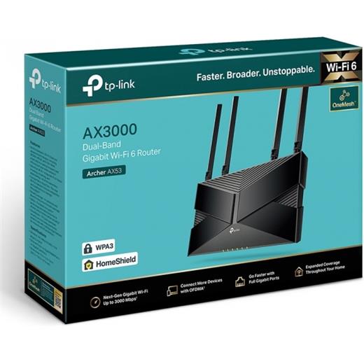 TP-Link AX3000 Gigabit Wi-Fi 6 Router - ARCHER-AX53