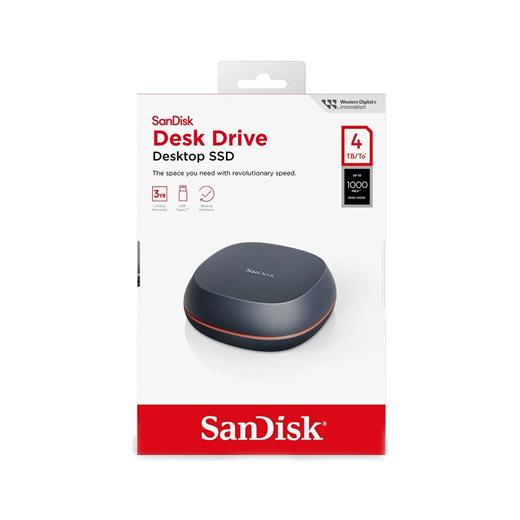 Sandisk 4TB USB 3.2 1000MB/s 900MB/s DESK SSD - SDSSDT40-4T00-EM25