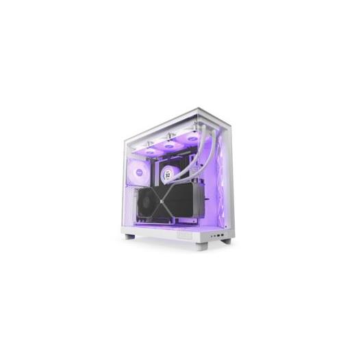 NZXT H6 Flow RGB Beyaz ATX Mid Tower Kasa - CC-H61FW-R1