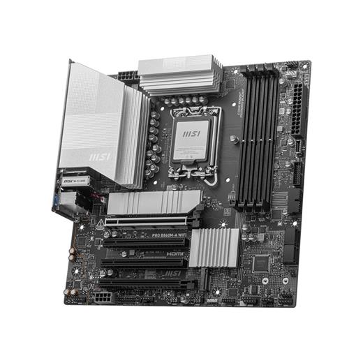 MSI MB PRO B860M-A WIFI SOKET 1851 DDR5 8600MHZ(OC) 3xM.2 1x TB4 HDMI DISPLAY 5G LAN WIFI 7 mATX