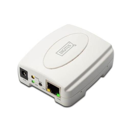 DN-13003-1 Digitus 1 port Fast Ethernet Print Server, 1 x USB 2.0 port, 1 x RJ45