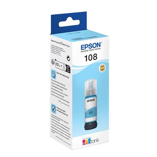 Epson 108 T09C5  Light Cyan Açık Mavi Şişe Mürekkep T09C54 L18050-L8050