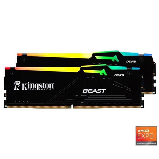 Kingston KF564C32BBEAK2-32TR 32GB (2x16) 6400 Mhz DDR5 CL32 DIMM Beast RGB EXPO Turkey