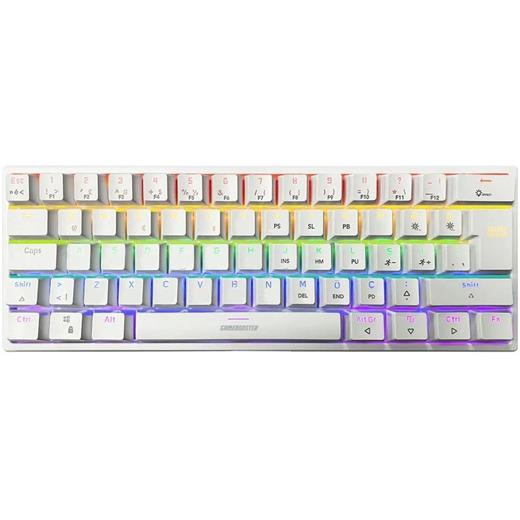 GameBooster G11 GHOST Rainbow Aydınlatmalı Beyaz Mekanik Gaming Klavye GB-G11