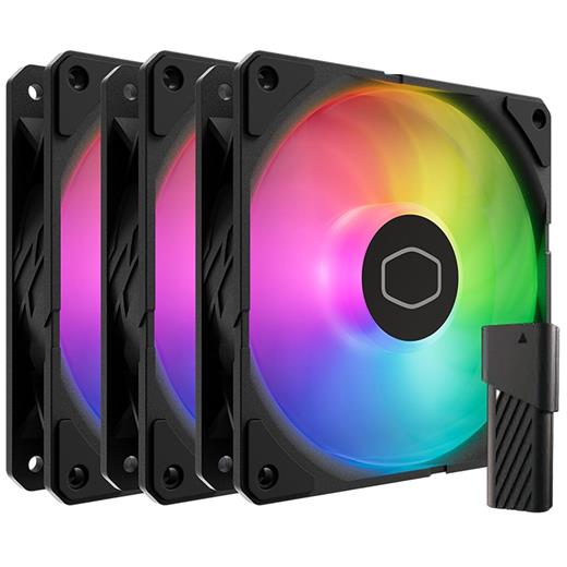 CM MasterFan SickleFlow Edge 120mm ARGB Ledli 3x120mm Kasa Fan Kiti ARGB Kontrol Üniteli MFX-B2DN-253P2-R2