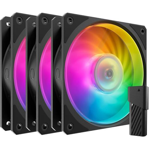 CM MasterFan Mobius 120P 120mm ARGB Ledli 3x120mm Kasa Fan Kiti ARGB Kontrol Üniteli MFZ-M2DN-243P2-R1