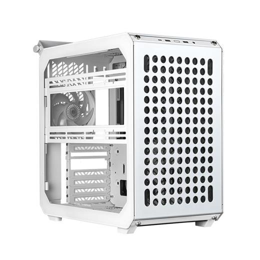 CM MasterBox Qube 500 TG Beyaz 1x120mm Fanlı, Modular MidTower Kasa Q500-WGNN-S00