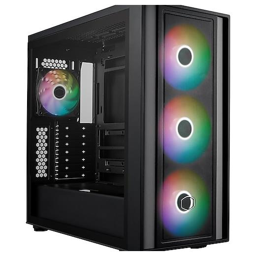 CM MasterBox 600 TG Mesh Siyah ARGB 3x14cm Fanı, Normal ve Back-Connect Anakart Destekli ATX Kasa MB600-KGNN-S00