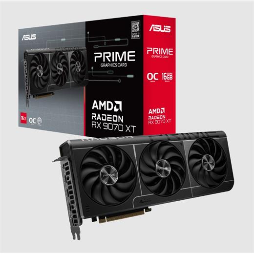 Asus 16GB PRIME-RX9070XT-O16G AMD GDDR6 256Bit 3xDP HDM