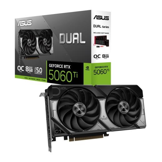ASUS DUAL-RTX5060TI-O8G 8Gb 128Bit GDDR7 1xHDMI 3xDP GAMING Ekran Kartı