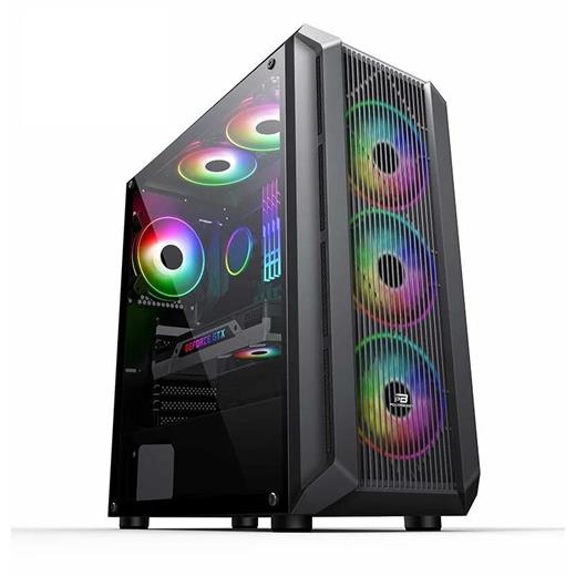 PowerBoost PB-PH016BB USB 3.0 Mesh ARGB Fanlı Gaming Siyah Kasa (PSU yok) H16
