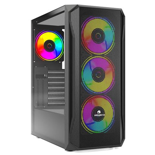 GameBooster GB-T005MB USB3.0 RGB fan Mesh Panel Siyah kasa (PSU Yok) T005MB