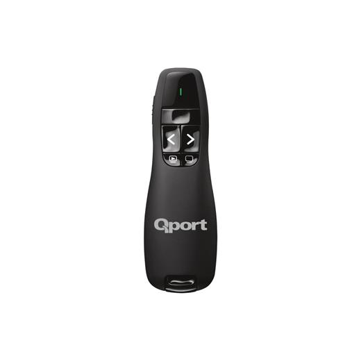 QPORT Q-SUN400 2.4 GHZ USB KIRMIZI LAZERLİ SUNUM KUMANDASI - PRESENTER