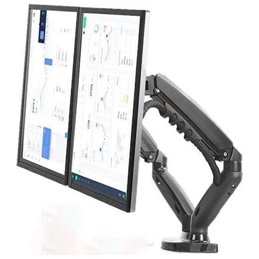 N.Bayou F160 2li amortisörlü monitör masa siyah