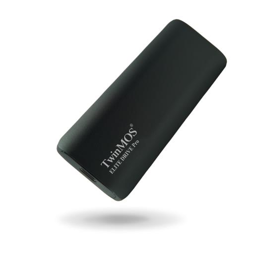 TwinMOS PSSD1TBEDP, 1TB, Taşınabilir External SSD, USB 3.2, Type-C (Dark Gray)