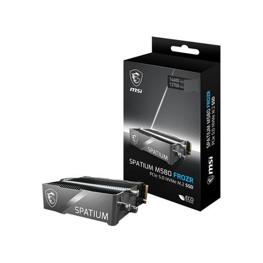 MSI SSD SPATIUM M580 PRO PCIE 5.0 NVME M.2 4TB FROZER R:14100 W:12600