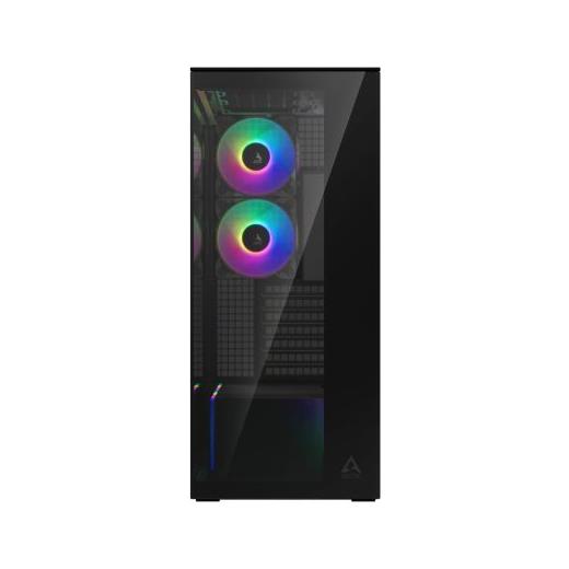 ARCTIC XTENDER USB-C TEMPERLİ CAM PANEL DAHİLİ ARGB FANLAR 420MM SIVI SOĞUTMA DESTEKLİ KULE TİPİ MAT SİYAH BİLGİSAYAR KASASI
