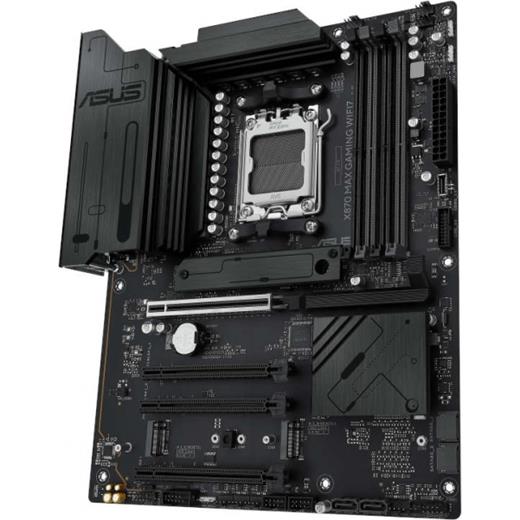 ASUS X870 MAX GAMING WIFI7 AMD X870 AM5 DDR5 8000 HDMI 2XUSB4 3X M2 USB3.2 WİFİ 7 + BT AURA RGB 5GBİT LAN ATX 12+2+1 GÜÇ AŞAMALARI, ÇİFT USB4, 3XM.2 S