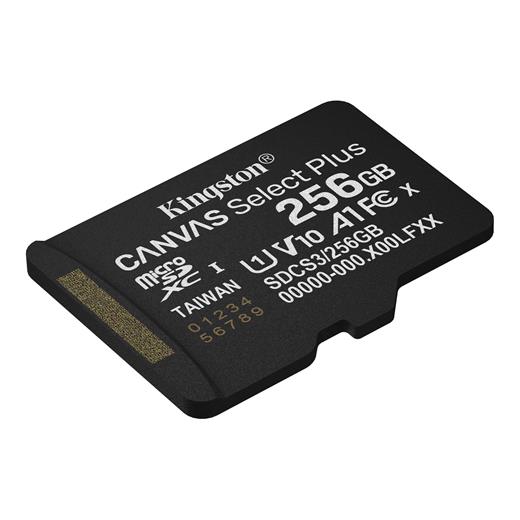 Kingston SDCS3/256GBSP 256GB microSDXC Canvas Select Plus Gen3 150R A1 Single Pack w/o ADP
