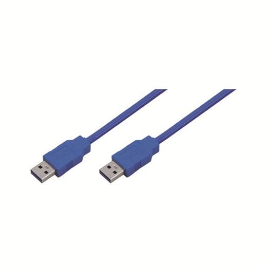 LogiLink CU0053 USB 3.0 Type A to Type A Bağlantı Kablosu, Mavi, 3.0m