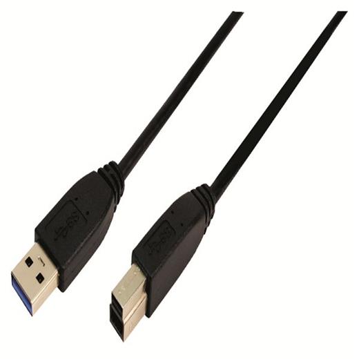 LogiLink CU0024 USB 3.0 Type A to Type B Bağlantı Kablosu, Siyah, 2.0m