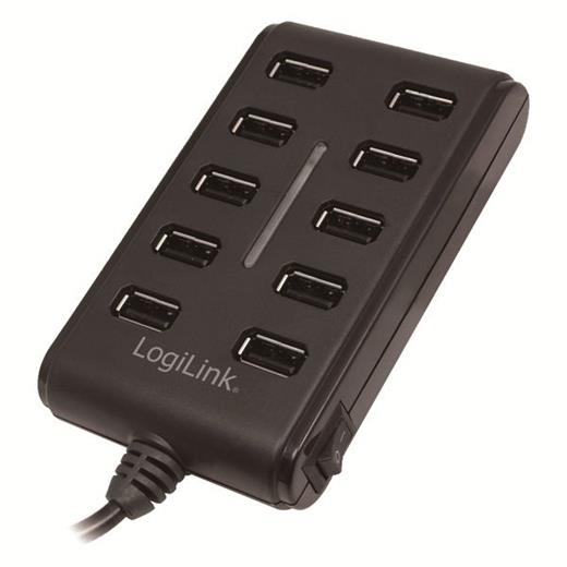 LogiLink UA0125 10 Port USB 2.0 Hub, Açma/Kapama Anahtarlı