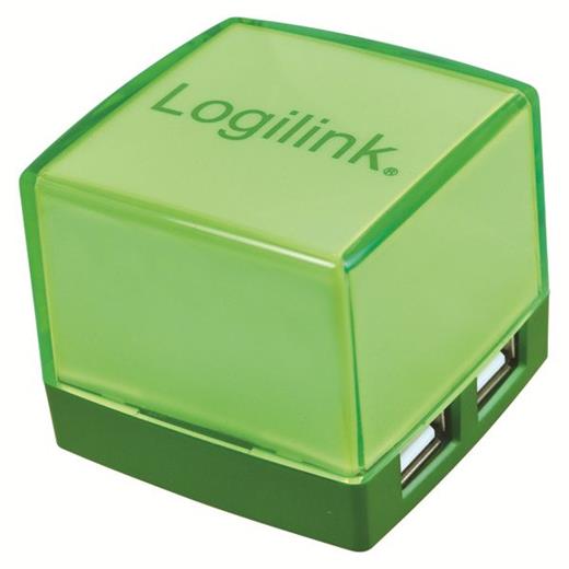 LogiLink UA0121 Cube Serisi 4 Port USB 2.0 Hub, Yeşil