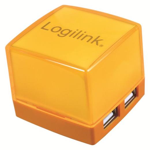 LogiLink UA0120 Cube Serisi 4 Port USB 2.0 Hub, Turuncu