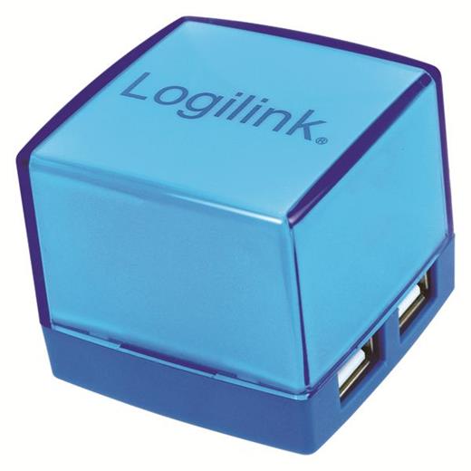 LogiLink UA0119 Cube Serisi 4 Port USB 2.0 Hub, Mavi