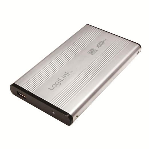 LogiLink UA0041A USB2.0 Alüminyum 2.5 quot; SATA HDD Kutusu, Gümüş