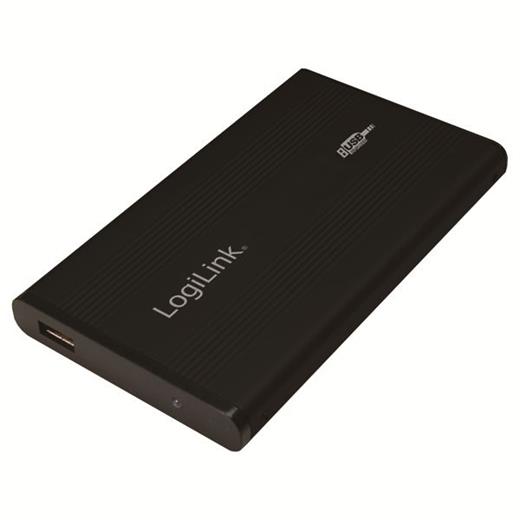 LogiLink UA0040B USB2.0 Alüminyum 2.5 quot; IDE HDD Kutusu, Siyah